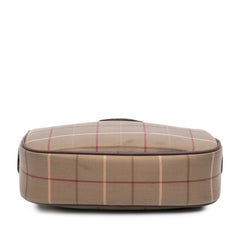 Vintage Check Canvas Clutch