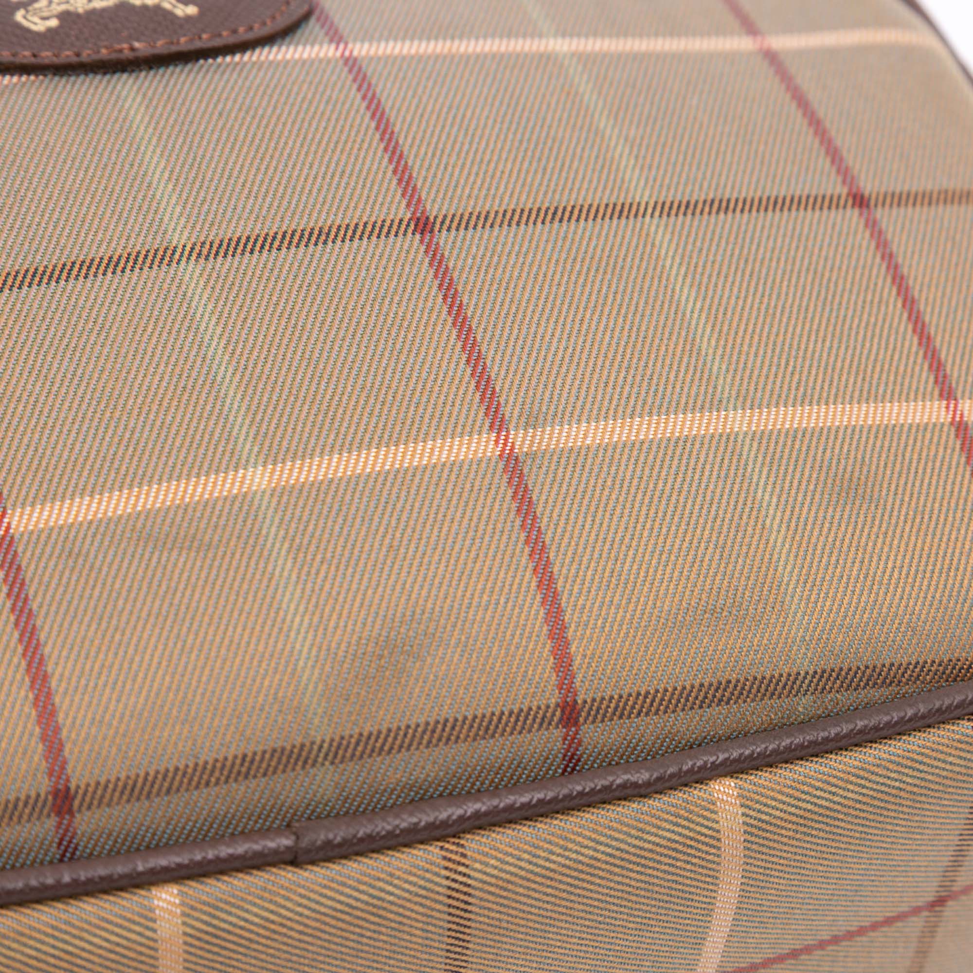 Vintage Check Canvas Clutch