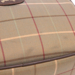 Vintage Check Canvas Clutch