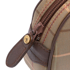 Vintage Check Canvas Clutch