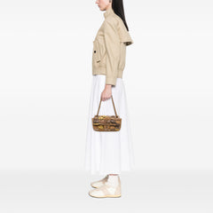 CC Metallic Lambskin Patchwork Flap