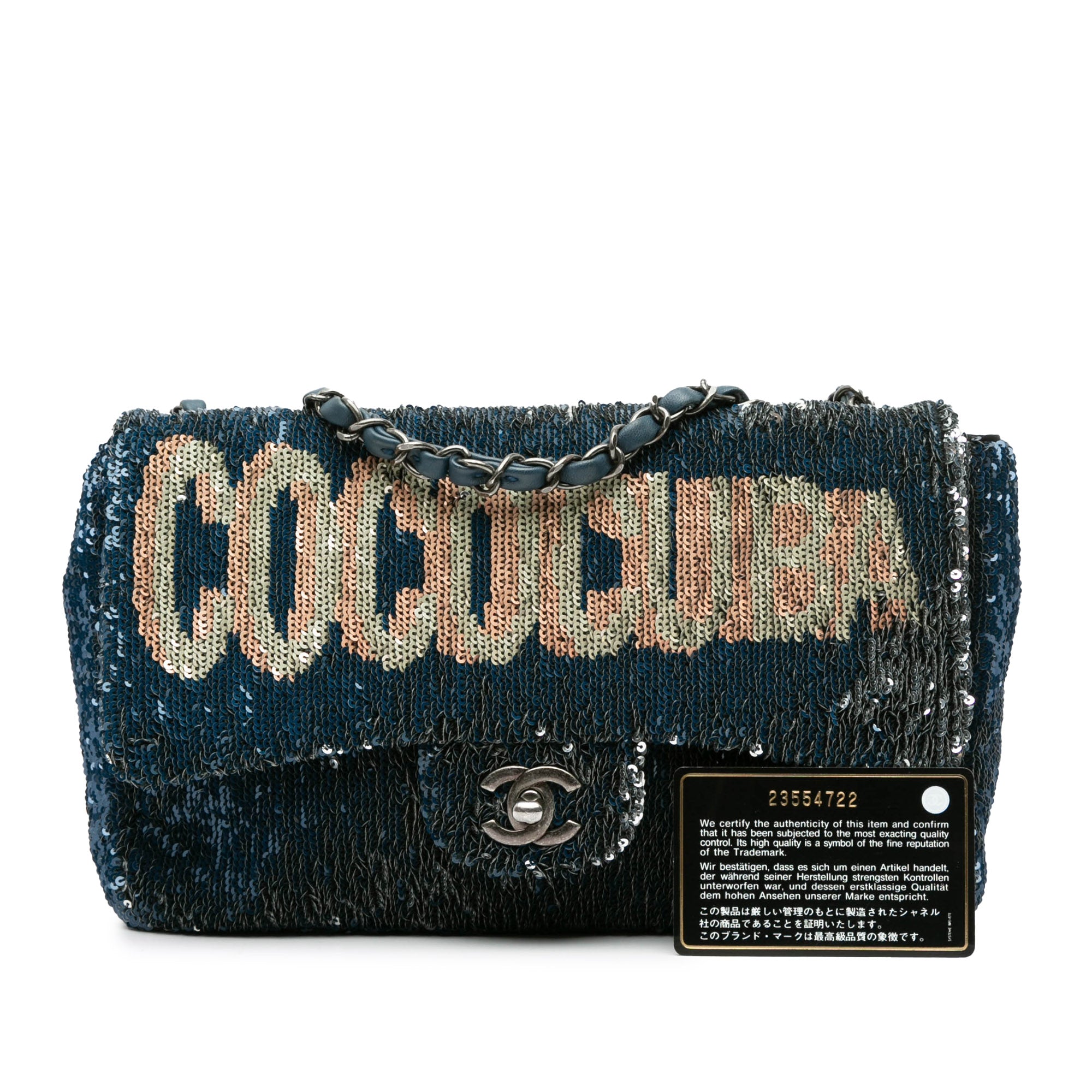 Paris-Cuba Medium Sequin Coco Cuba Flap