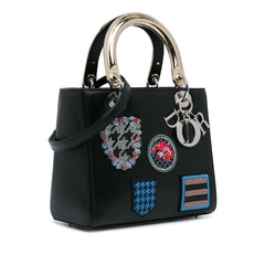 Medium Calfskin Patch Embellished Lady Dior