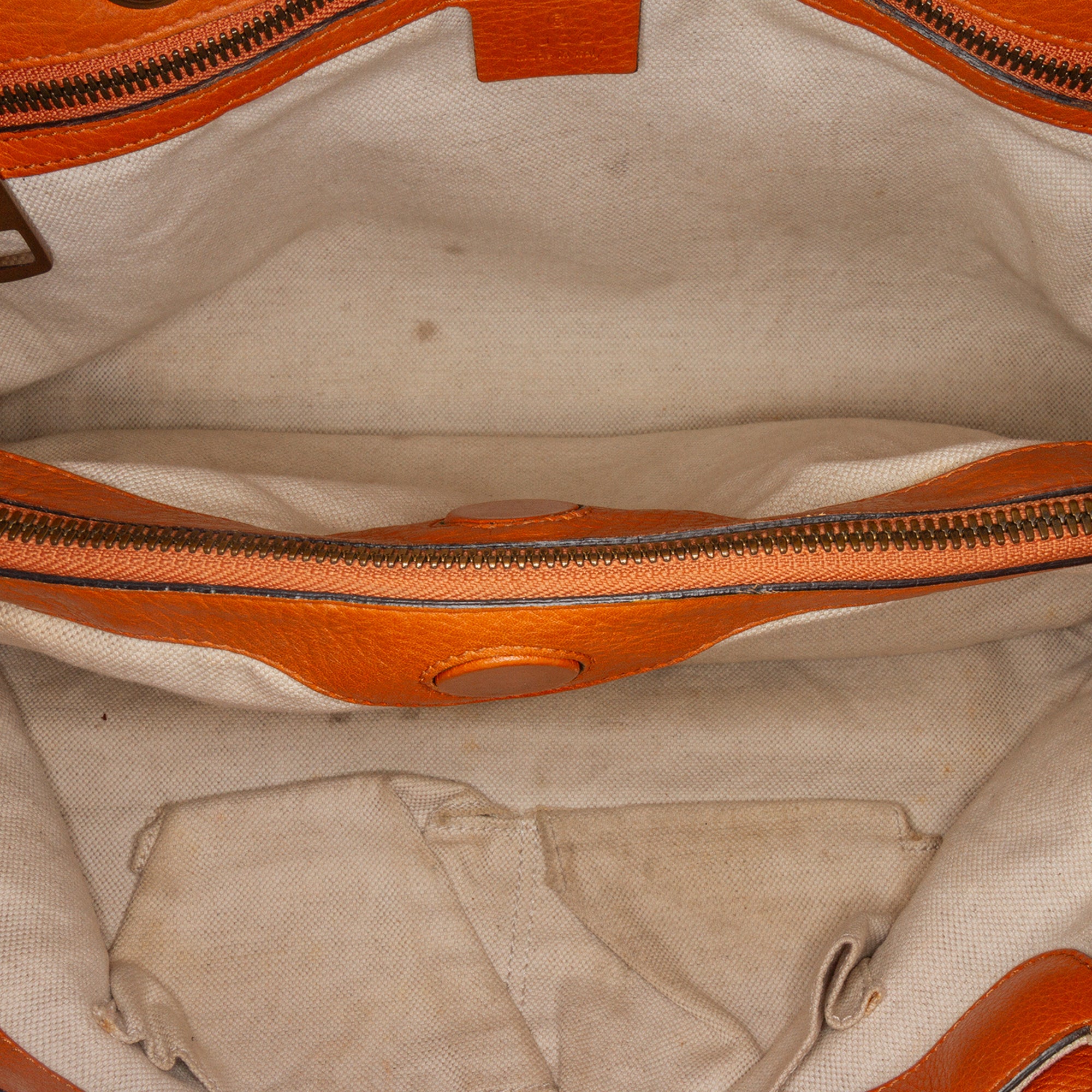 Medium Calfskin Bamboo Shopper Satchel