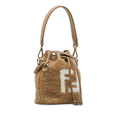 Shearling Mini Mon Tresor Bucket Bag