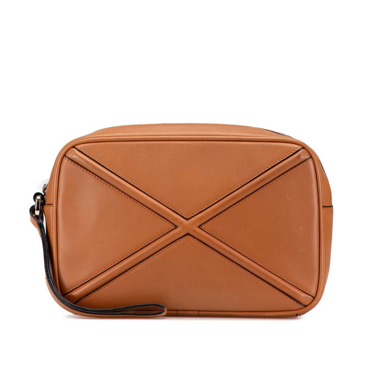 Leather Puzzle Clutch