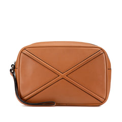 Leather Puzzle Clutch