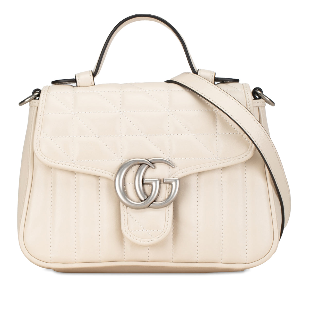 Mini GG Marmont Aria Matelasse Top Handle Bag_0