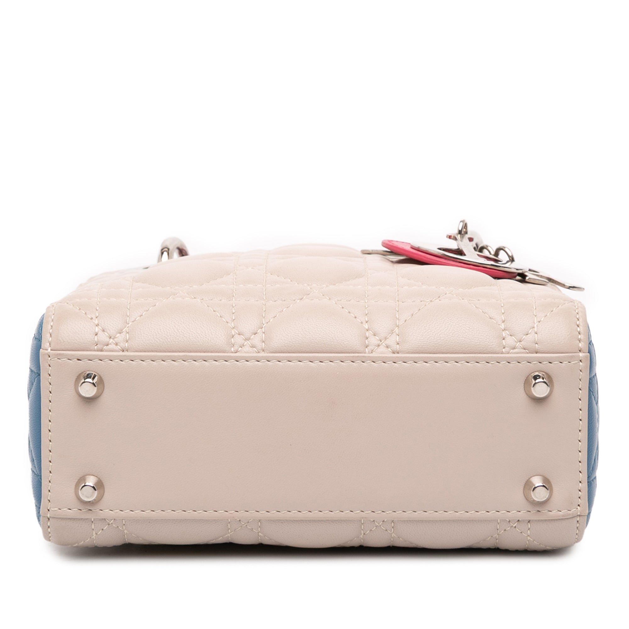 Mini Tricolor Lambskin Cannage Lady Dior