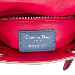 Mini Tricolor Lambskin Cannage Lady Dior