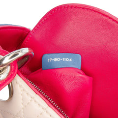 Mini Tricolor Lambskin Cannage Lady Dior