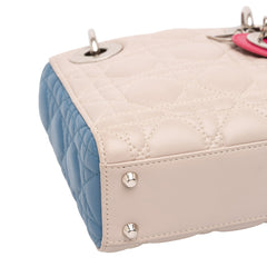 Mini Tricolor Lambskin Cannage Lady Dior