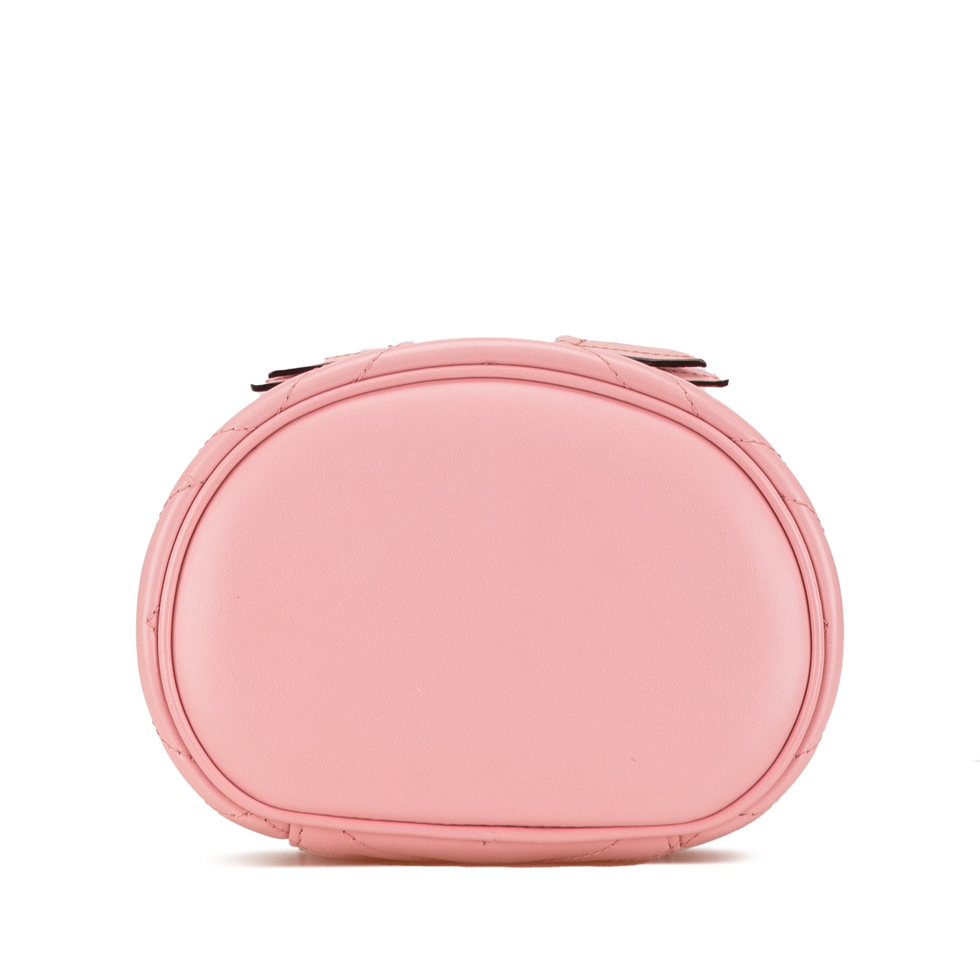 Mini GG Marmont Round Leather Vanity Bag