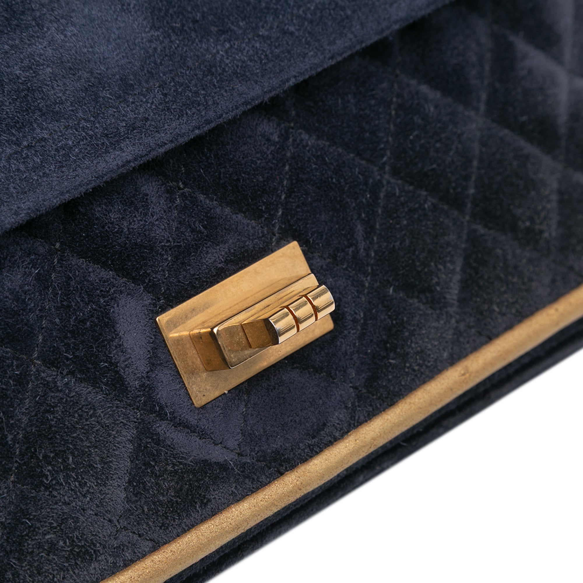 Reissue 2.55 Quilted Suede Double Flap 225