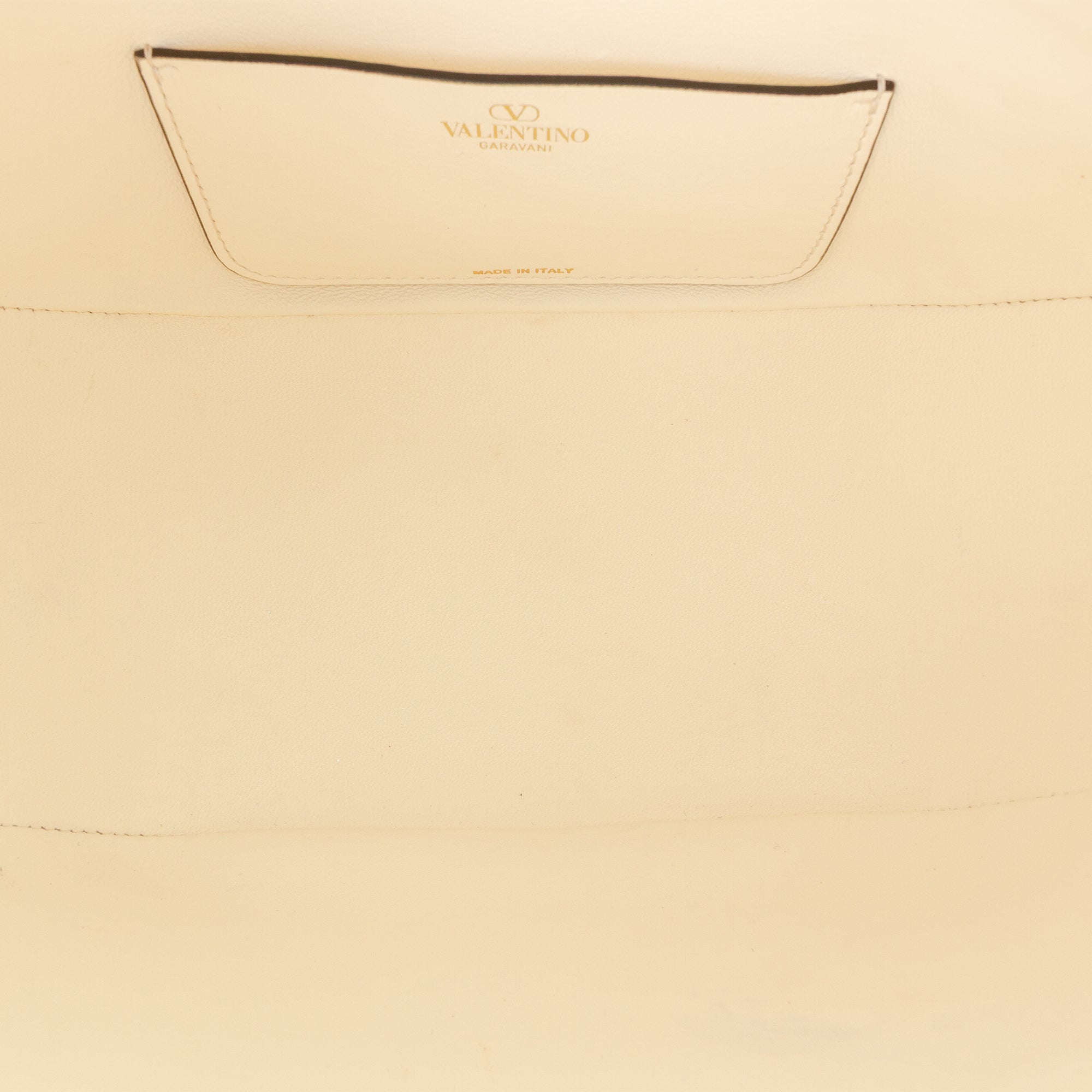 Small Grainy Calfskin VLogo Moon Hobo