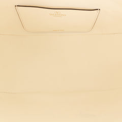 Small Grainy Calfskin VLogo Moon Hobo