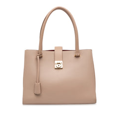 Leather Gancini Marlene Tote