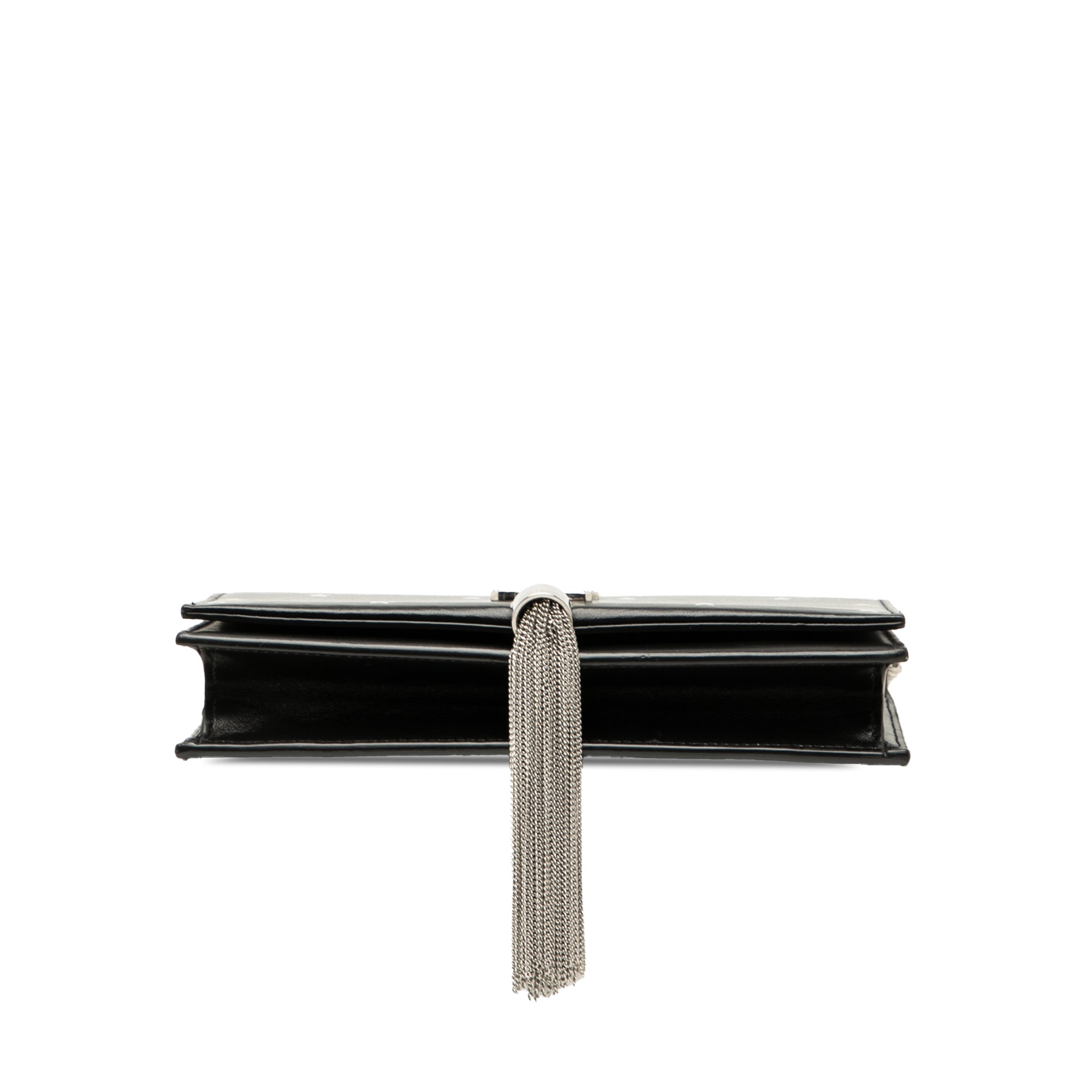 Calfskin Star Print Classic Monogram Kate Tassel Wallet on Chain