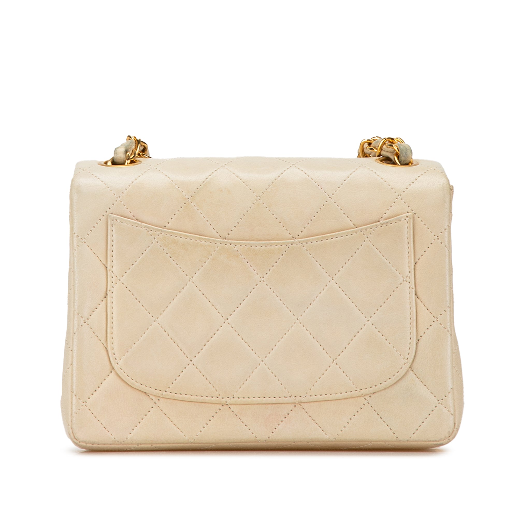 Mini Square Classic Lambskin Single Flap