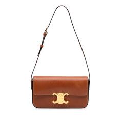 Shiny Calfskin Claude Shoulder Bag