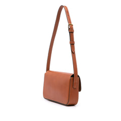 Shiny Calfskin Claude Shoulder Bag