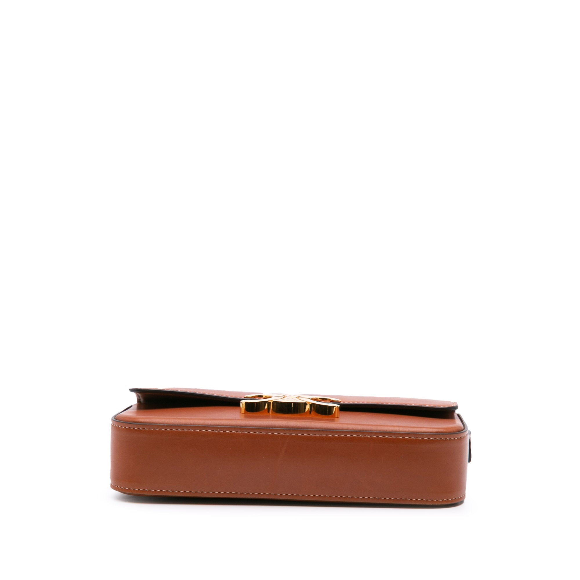 Shiny Calfskin Claude Shoulder Bag
