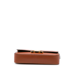 Shiny Calfskin Claude Shoulder Bag