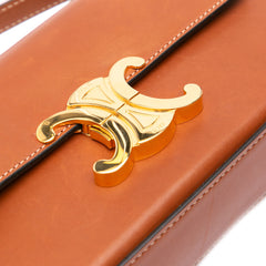 Shiny Calfskin Claude Shoulder Bag