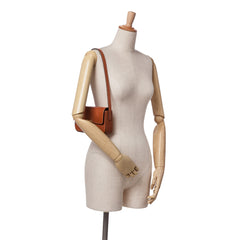 Shiny Calfskin Claude Shoulder Bag