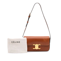 Shiny Calfskin Claude Shoulder Bag