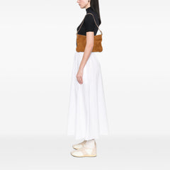 C Macadam Suede Shoulder Bag