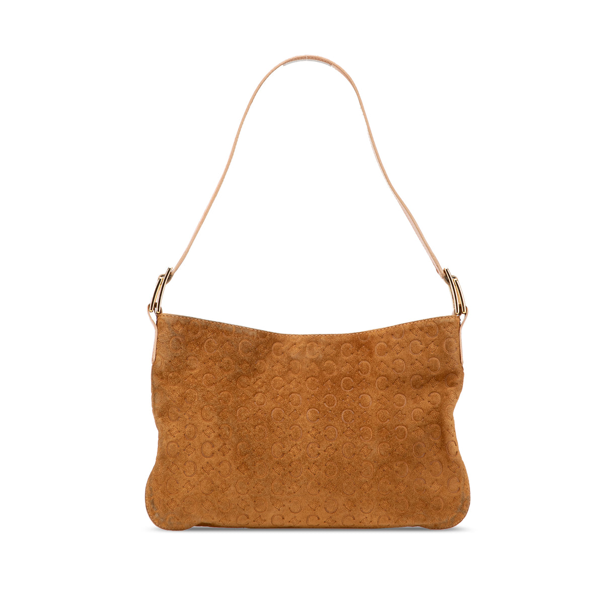 C Macadam Suede Shoulder Bag