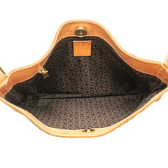 C Macadam Suede Shoulder Bag