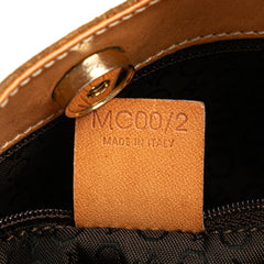 C Macadam Suede Shoulder Bag