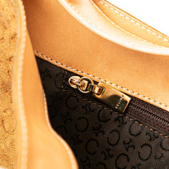 C Macadam Suede Shoulder Bag