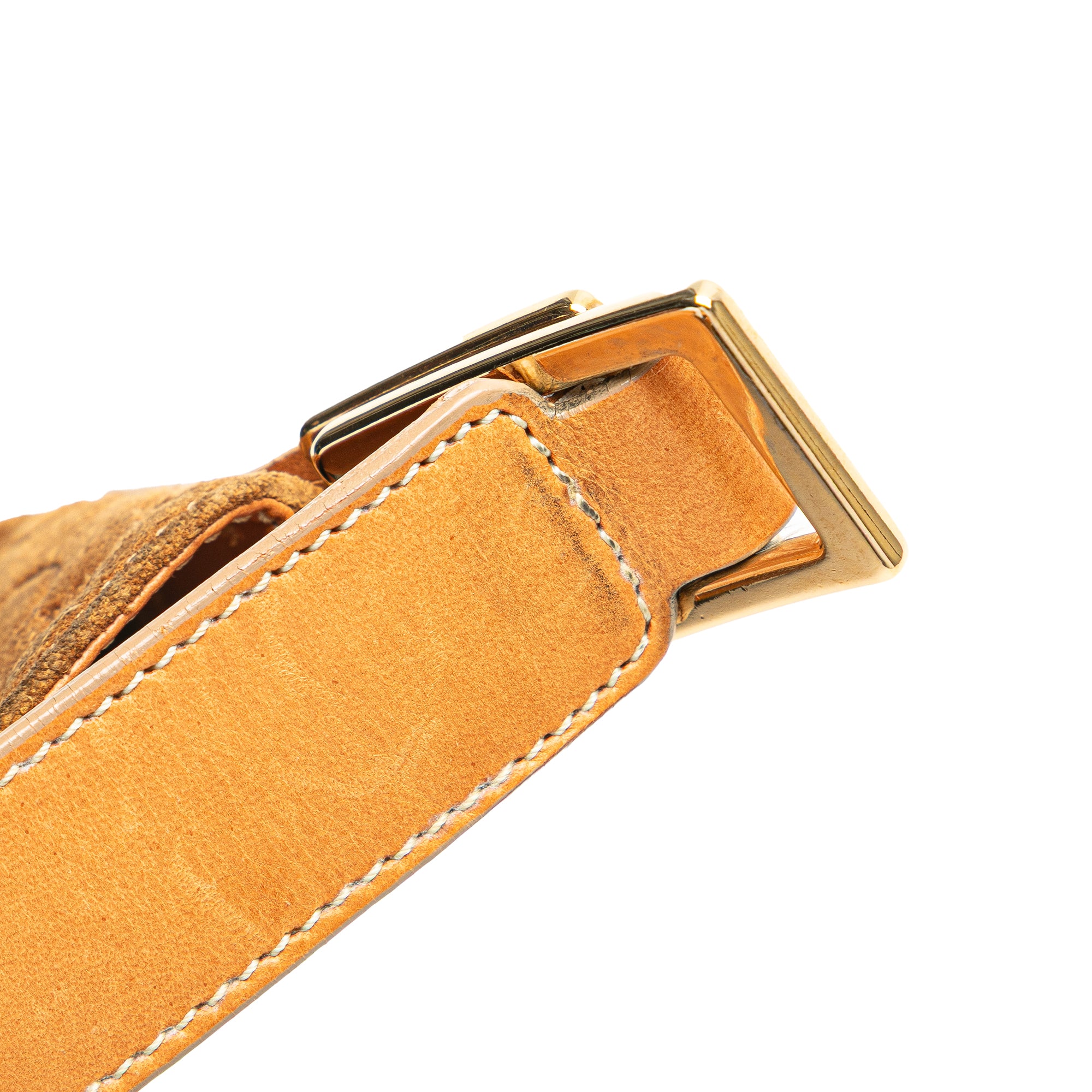 C Macadam Suede Shoulder Bag