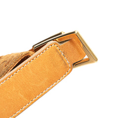 C Macadam Suede Shoulder Bag