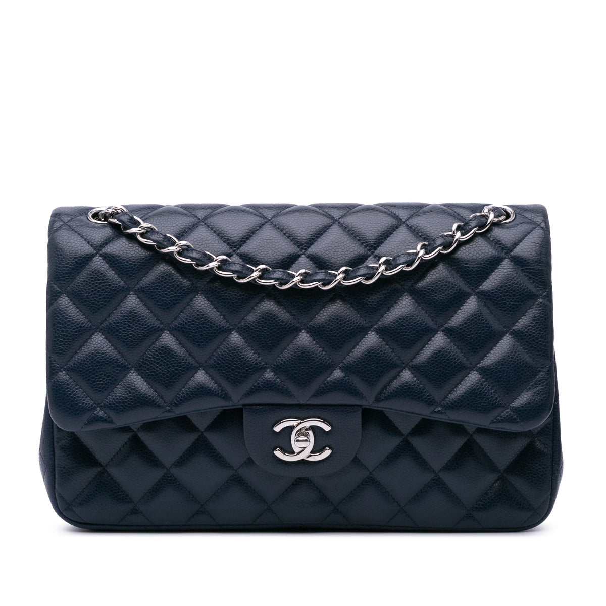 Jumbo Classic Caviar Double Flap