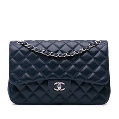 Jumbo Classic Caviar Double Flap