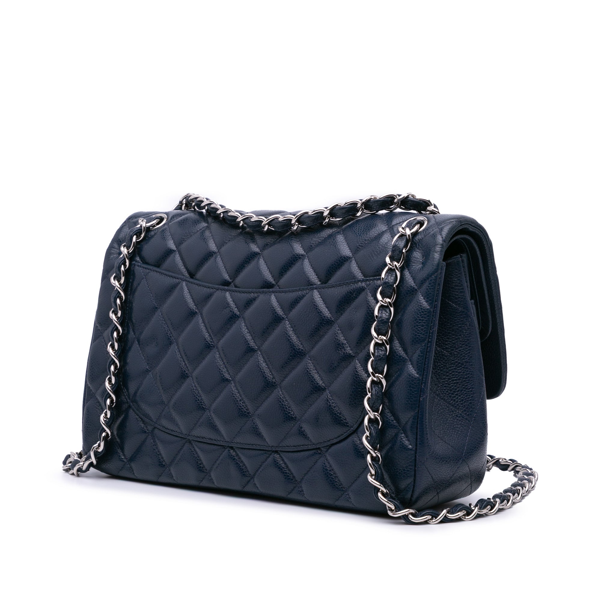 Jumbo Classic Caviar Double Flap