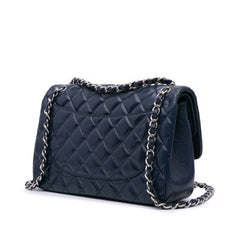 Jumbo Classic Caviar Double Flap