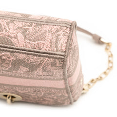 Medium Canvas Embroidered Toile De Jouy Lady D Joy Satchel
