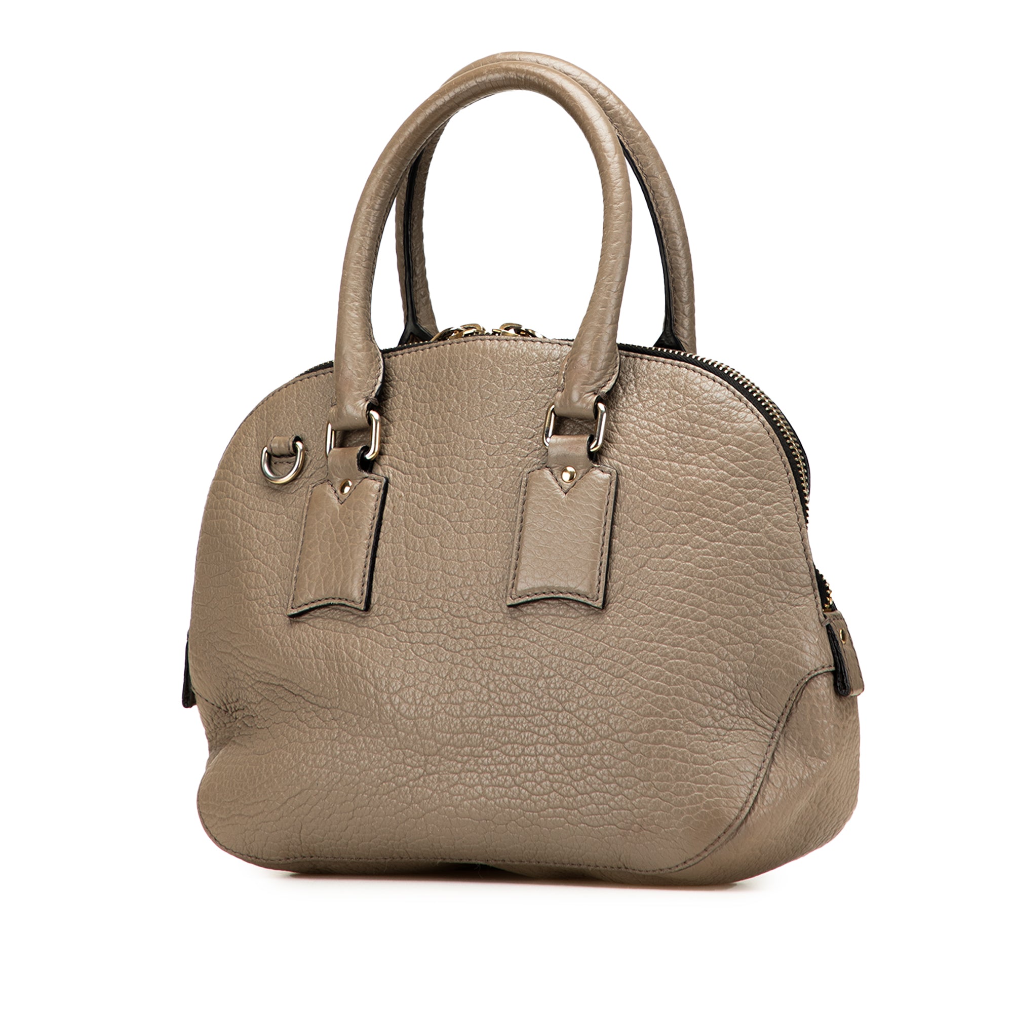 Small Grained Calfskin Heritage Orchard Bowling Bag