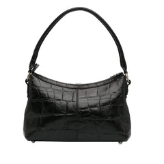 Embossed Leather Shoulder Bag_0