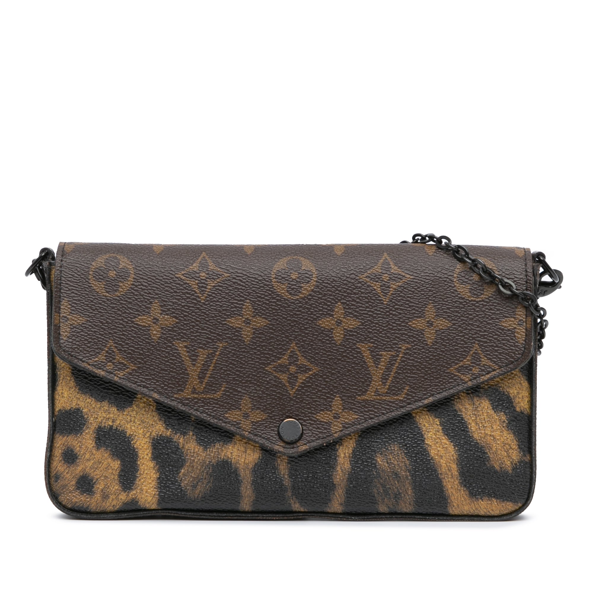 Monogram Animal Print Pochette Felicie