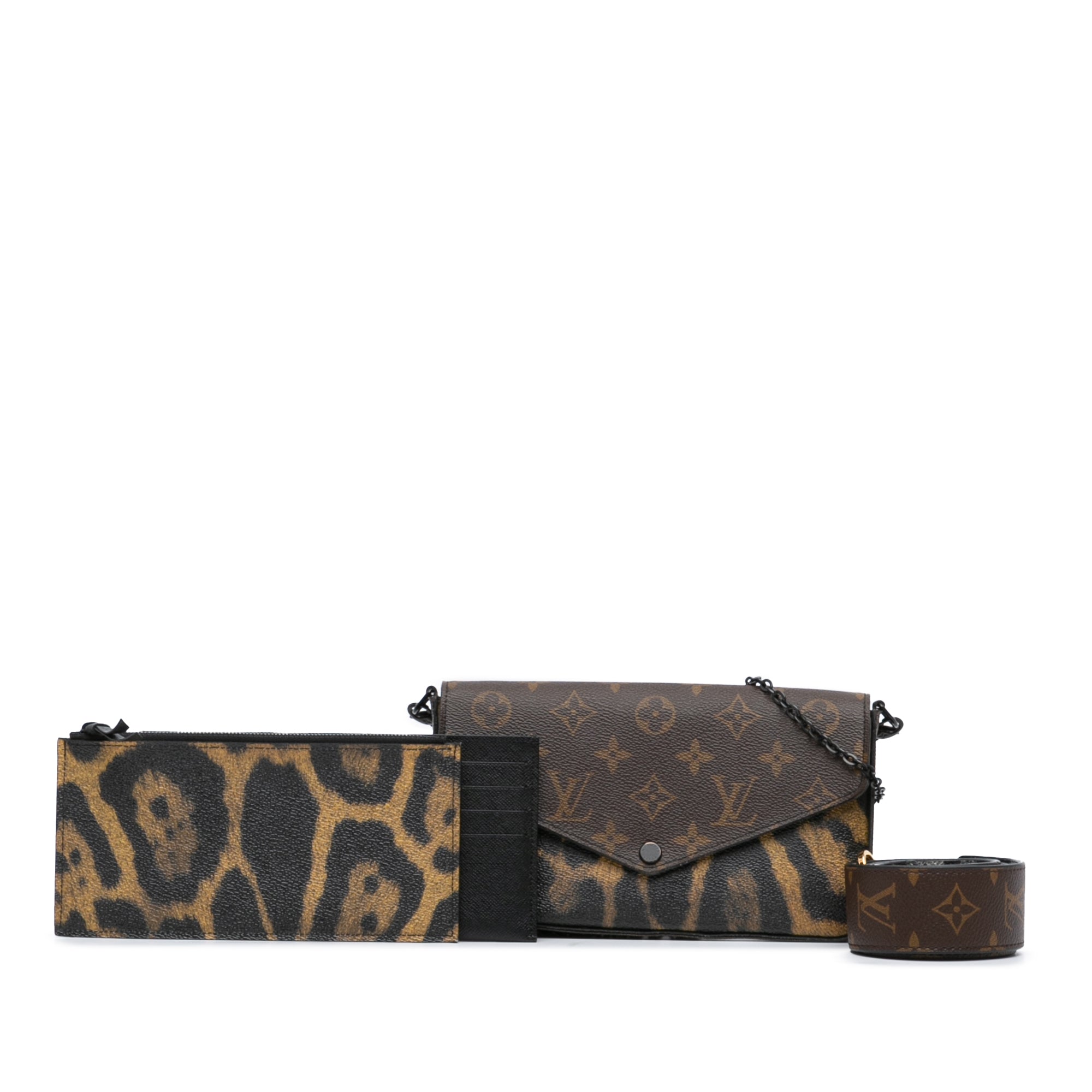 Monogram Animal Print Pochette Felicie