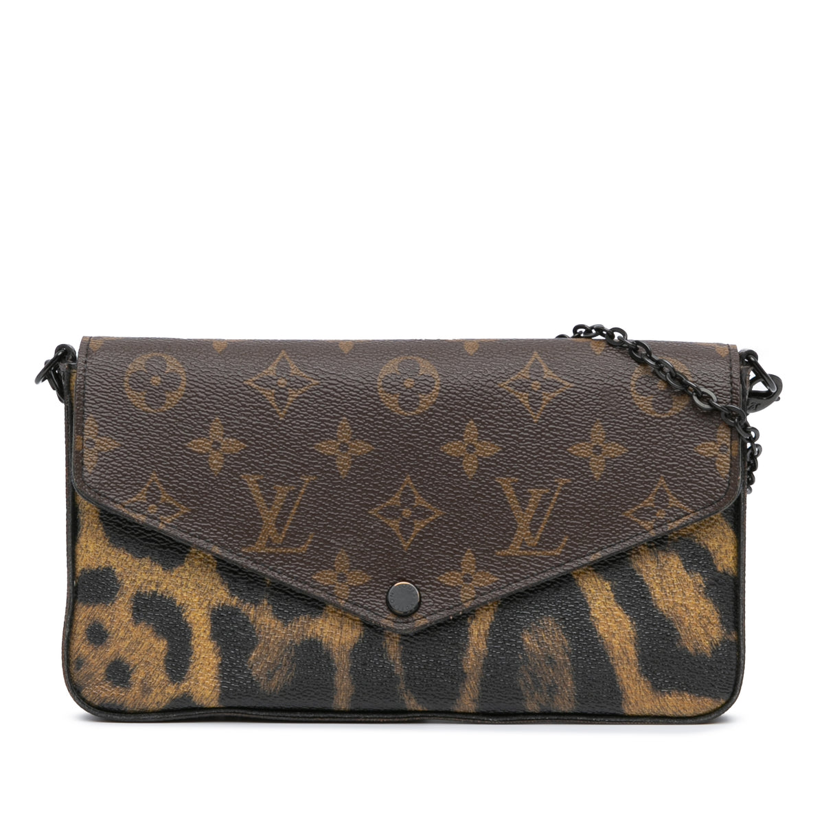 Monogram Animal Print Pochette Felicie