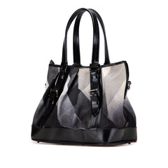 Mega Check Canvas Lowry Satchel