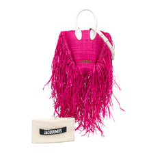 Raffia Le Petit Baci Satchel