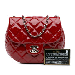 Mini Quilted Patent Bubble Flap